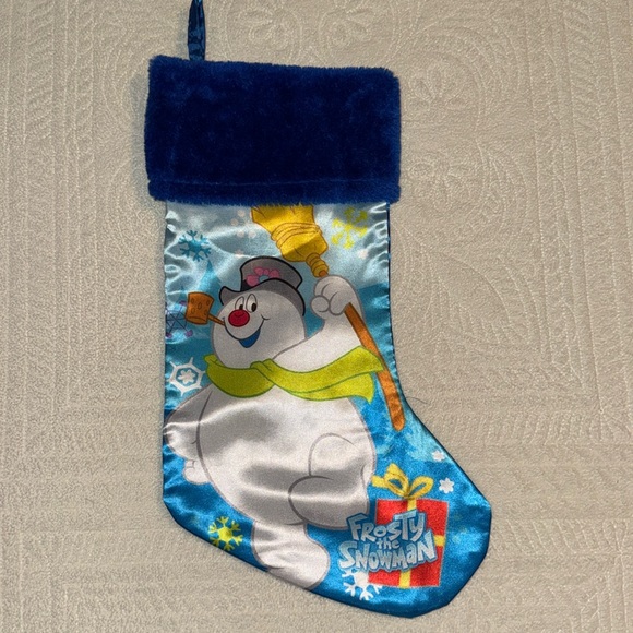 Frosty the Snowman Kids Christmas Stocking Holiday Ruz 16 “Blue - Picture 1 of 5
